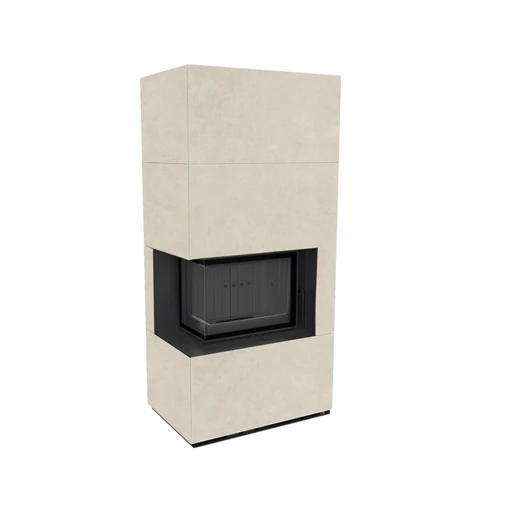 KRATKI FLOKI BOX 8 kW FOKOS SALE KANDALLÓ KŐ BURKOLATTAL BALOS FEKETE BELSŐVEL