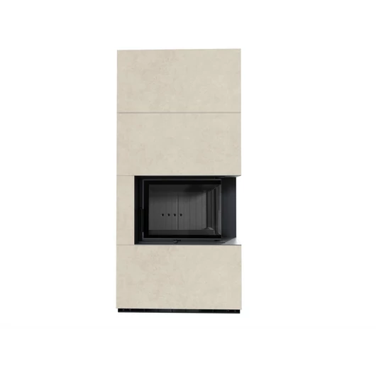 KRATKI FLOKI BOX 8 kW FOKOS SALE KANDALLÓ KŐ BURKOLATTAL JOBBOS FEKETE BELSŐVEL