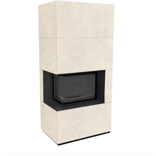 KRATKI FLOKI BOX 8 kW FOKOS TALCO KANDALLÓ KŐ BURKOLATTAL BALOS FEKETE BELSŐVEL