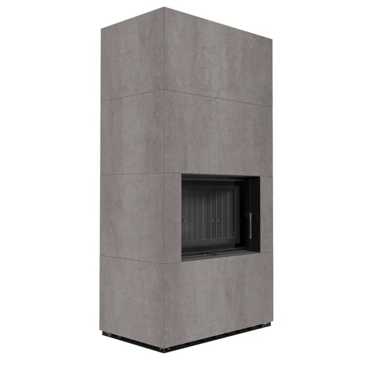 KRATKI FLOKI BOX 8 kW NATURALI GRIGIA KANDALLÓ KŐ BURKOLATTAL FEKETE BELSŐVEL