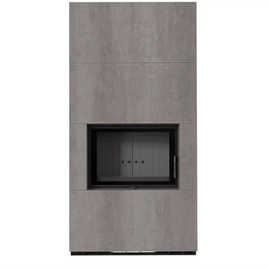 KRATKI FLOKI BOX 8 kW NATURALI GRIGIA KANDALLÓ KŐ BURKOLATTAL FEKETE BELSŐVEL