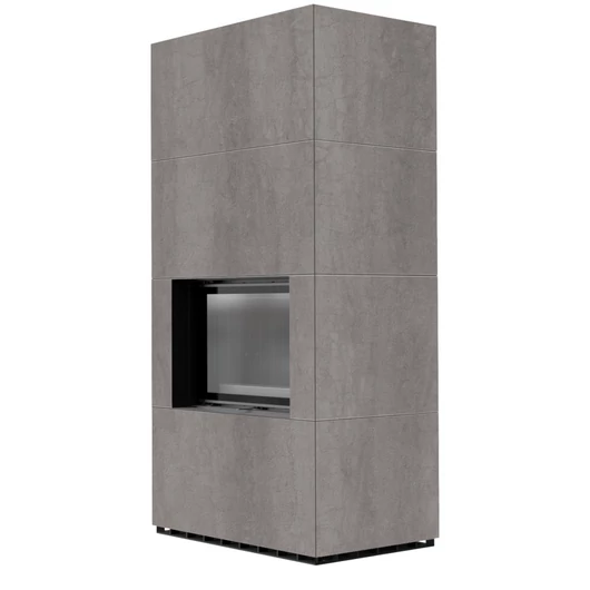 KRATKI FLOKI BOX 8 kW NATURALI GRIGIA KANDALLÓ KŐ BURKOLATTAL FEKETE BELSŐVEL