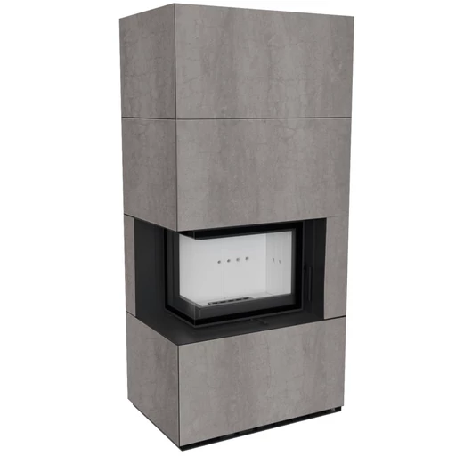 KRATKI FLOKI BOX 8 kW NATURALI GRIGIA KANDALLÓ KŐ BURKOLATTAL BALOS