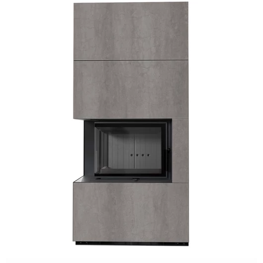 KRATKI FLOKI BOX 8 kW NATURALI GRIGIA KANDALLÓ KŐ BURKOLATTAL BALOS FEKETE BELSŐVEL