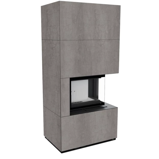 KRATKI FLOKI BOX 8 kW NATURALI GRIGIA KANDALLÓ KŐ BURKOLATTAL JOBBOS