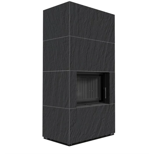 KRATKI FLOKI BOX 8 kW NATURALI NERO KANDALLÓ KŐ BURKOLATTAL FEKETE BELSŐVEL