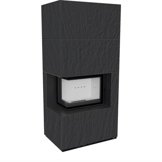 KRATKI FLOKI BOX 8 kW NATURALI NERO KANDALLÓ KŐ BURKOLATTAL BALOS