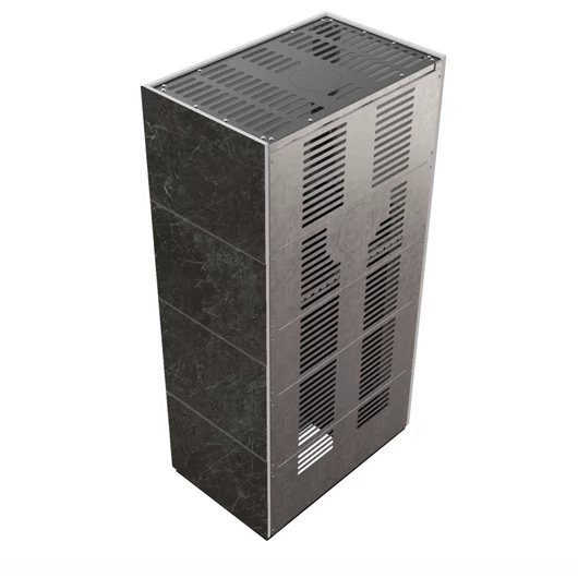 KRATKI FLOKI BOX 8 kW NATURALI NERO GRECO KANDALLÓ KŐ BURKOLATTAL 