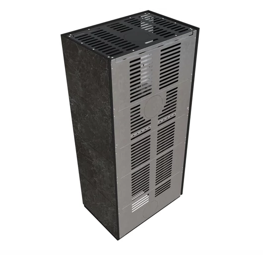 KRATKI FLOKI BOX 8 kW NATURALI NERO GRECO KANDALLÓ KŐ BURKOLATTAL BALOS