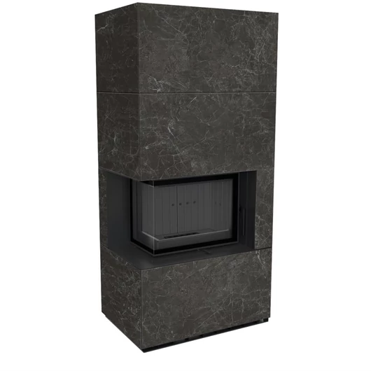 KRATKI FLOKI BOX 8 kW NATURALI NERO GRECO KANDALLÓ KŐ BURKOLATTAL BALOS FEKETE BELSŐVEL