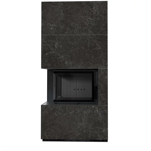 KRATKI FLOKI BOX 8 kW NATURALI NERO GRECO KANDALLÓ KŐ BURKOLATTAL BALOS FEKETE BELSŐVEL