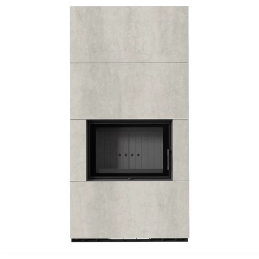 KRATKI FLOKI BOX 8 kW NATURALI PERLA KANDALLÓ KŐ BURKOLATTAL FEKETE BELSŐVEL