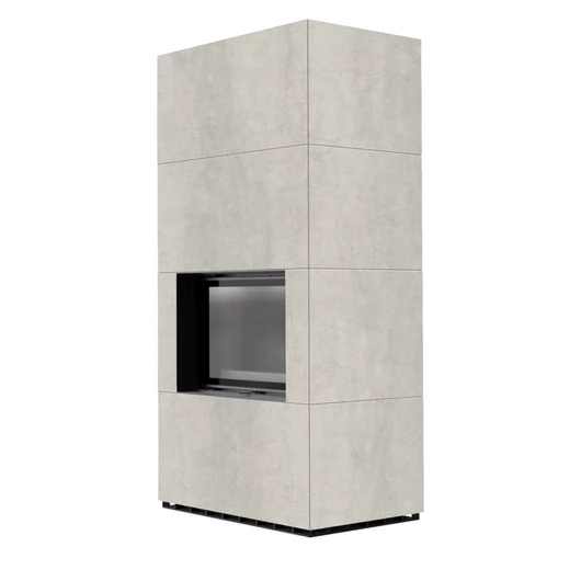 KRATKI FLOKI BOX 8 kW NATURALI PERLA KANDALLÓ KŐ BURKOLATTAL FEKETE BELSŐVEL