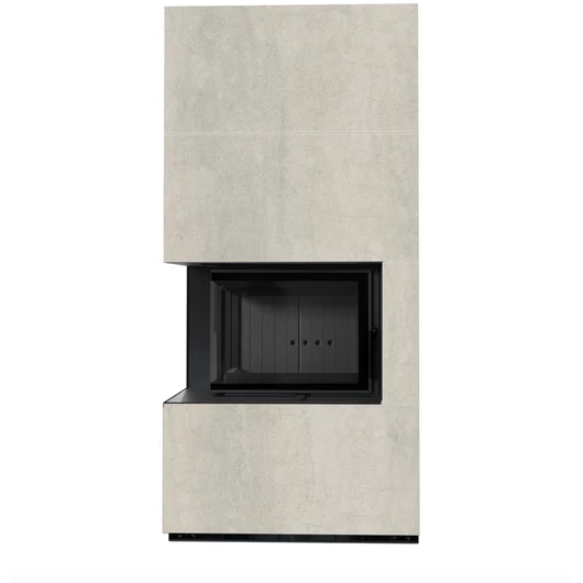 KRATKI FLOKI BOX 8 kW NATURALI PERLA KANDALLÓ KŐ BURKOLATTAL BALOS FEKETE BELSŐVEL