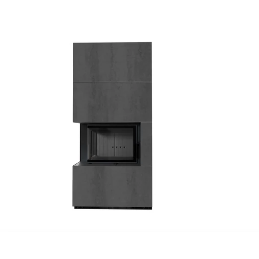 KRATKI FLOKI BOX 8 kW NATURALI PIETRA KANDALLÓ KŐ BURKOLATTAL BALOS FEKETE BELSŐVEL