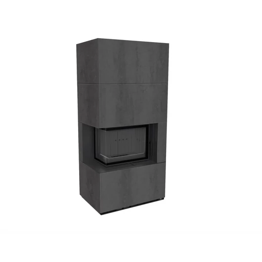 KRATKI FLOKI BOX 8 kW NATURALI PIETRA KANDALLÓ KŐ BURKOLATTAL BALOS FEKETE BELSŐVEL