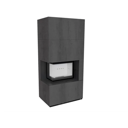 KRATKI FLOKI BOX 8 kW NATURALI PIETRA KANDALLÓ KŐ BURKOLATTAL BALOS