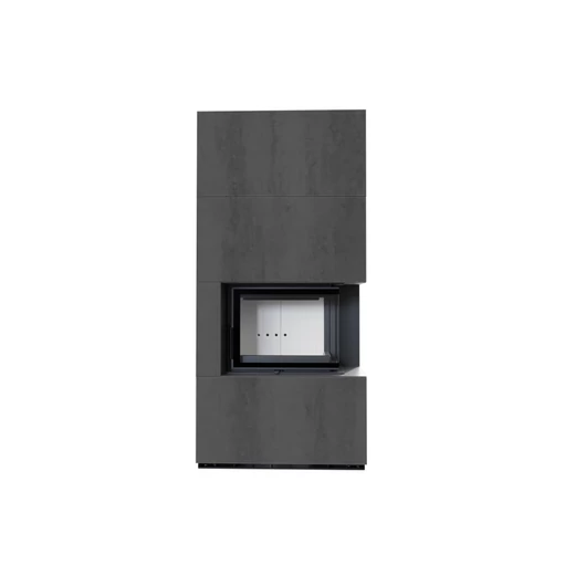 KRATKI FLOKI BOX 8 kW NATURALI PIETRA KANDALLÓ KŐ BURKOLATTAL JOBBOS