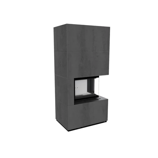 KRATKI FLOKI BOX 8 kW NATURALI PIETRA KANDALLÓ KŐ BURKOLATTAL JOBBOS