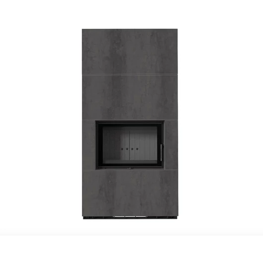KRATKI FLOKI BOX 8 kW NATURALI PIETRA KANDALLÓ KŐ BURKOLATTAL FEKETE BELSŐVEL