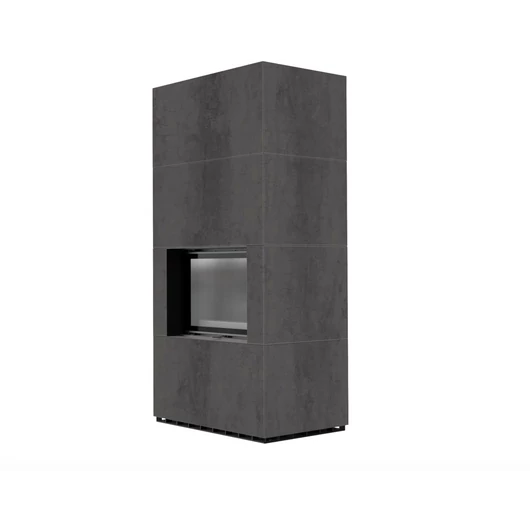 KRATKI FLOKI BOX 8 kW NATURALI PIETRA KANDALLÓ KŐ BURKOLATTAL FEKETE BELSŐVEL