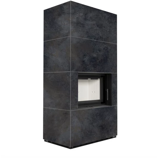 KRATKI FLOKI BOX 8 kW OSSIDO NERO KANDALLÓ KŐ BURKOLATTAL 