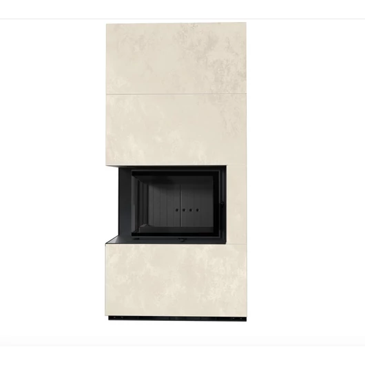 KRATKI FLOKI BOX 8 kW OXIDE BIANCO KANDALLÓ KŐ BURKOLATTAL BALOS FEKETE BELSŐVEL