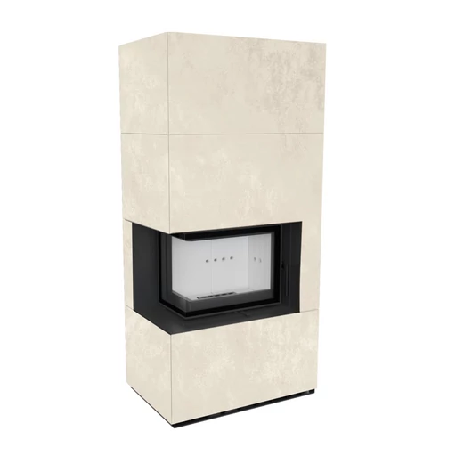 KRATKI FLOKI BOX 8 kW OXIDE BIANCO KANDALLÓ KŐ BURKOLATTAL BALOS
