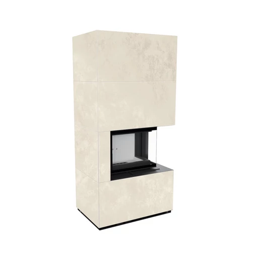 KRATKI FLOKI BOX 8 kW OXIDE BIANCO KANDALLÓ KŐ BURKOLATTAL JOBBOS
