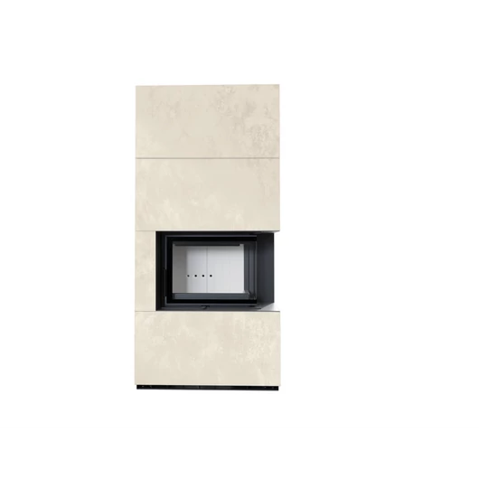 KRATKI FLOKI BOX 8 kW OXIDE BIANCO KANDALLÓ KŐ BURKOLATTAL JOBBOS