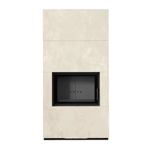 KRATKI FLOKI BOX 8 kW OXIDE BIANCO KANDALLÓ KŐ BURKOLATTAL FEKETE BELSŐVEL