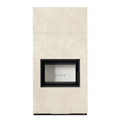 KRATKI FLOKI BOX 8 kW OXIDE BIANCO KANDALLÓ KŐ BURKOLATTAL