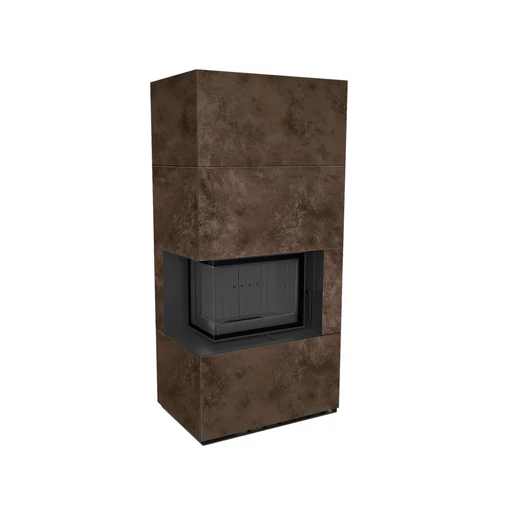 KRATKI FLOKI BOX 8 kW OXIDE MORO KANDALLÓ KŐ BURKOLATTAL BALOS FEKETE BELSŐVEL
