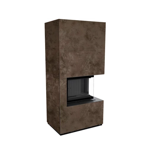KRATKI FLOKI BOX 8 kW OXIDE MORO KANDALLÓ KŐ BURKOLATTAL JOBBOS FEKETE BELSŐVEL