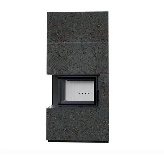 KRATKI FLOKI BOX 8 kW OXIDE NERO KANDALLÓ KŐ BURKOLATTAL BALOS