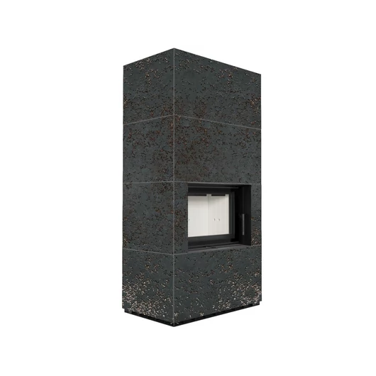 KRATKI FLOKI BOX 8 kW OXIDE NERO KANDALLÓ KŐ BURKOLATTAL