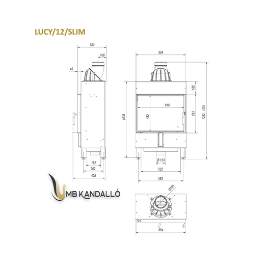 KRATKI LUCY 12 BLACK SLIM