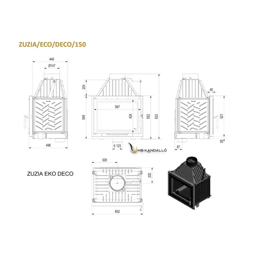 KRATKI ZUZIA ECO DECO 150