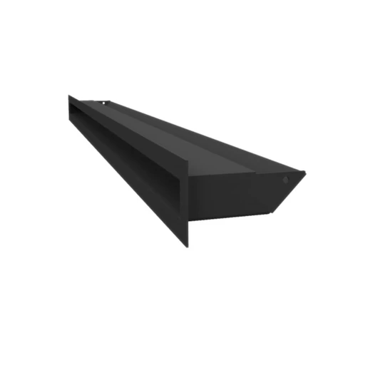 MINIMAL SZELLŐZŐRÁCS FEKETE 6x100cm  HÁTFALLAL SLIM