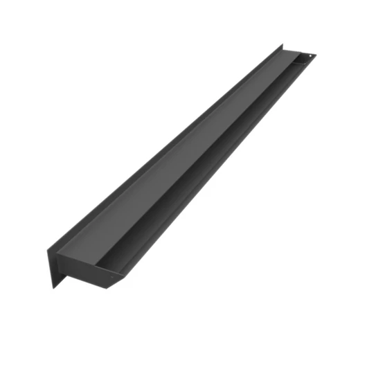 MINIMAL SZELLŐZŐRÁCS GRAFIT 6x100cm  HÁTFALLAL SLIM