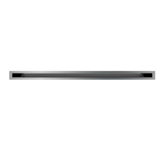 MINIMAL SZELLŐZŐRÁCS INOX 6x100cm  HÁTFALLAL SLIM
