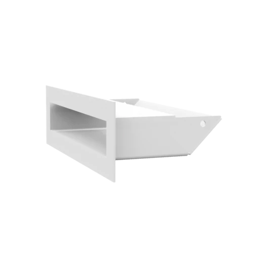 MINIMAL SZELLŐZŐRÁCS FEHÉR 6x20cm  HÁTFALLAL SLIM