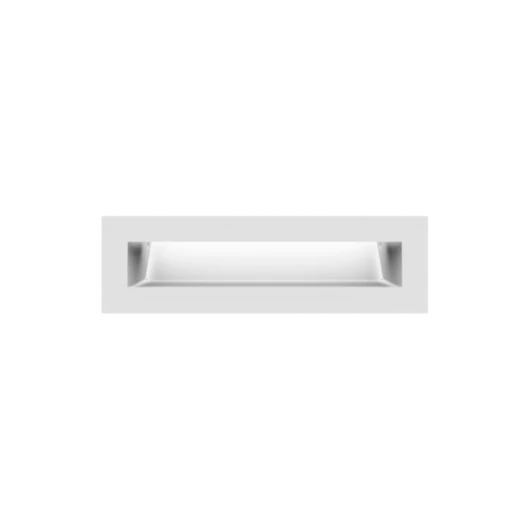 MINIMAL SZELLŐZŐRÁCS FEHÉR 6x20cm  HÁTFALLAL SLIM