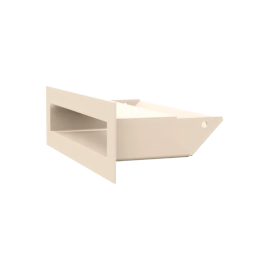 MINIMAL SZELLŐZŐRÁCS KRÉM  6x20cm  HÁTFALLAL