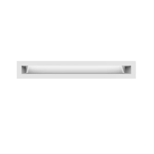 MINIMAL SZELLŐZŐRÁCS FEHÉR 6x40cm HÁTFALLAL SLIM
