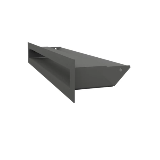 MINIMAL SZELLŐZŐRÁCS GRAFIT 6x40cm  HÁTFALLAL SLIM