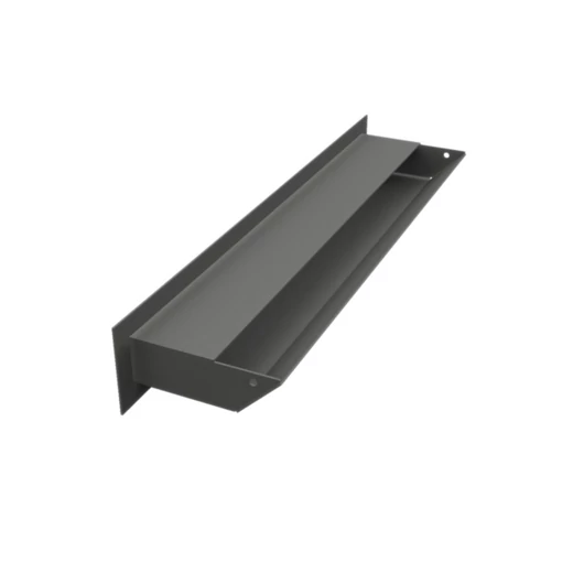 MINIMAL SZELLŐZŐRÁCS GRAFIT 6x40cm  HÁTFALLAL SLIM