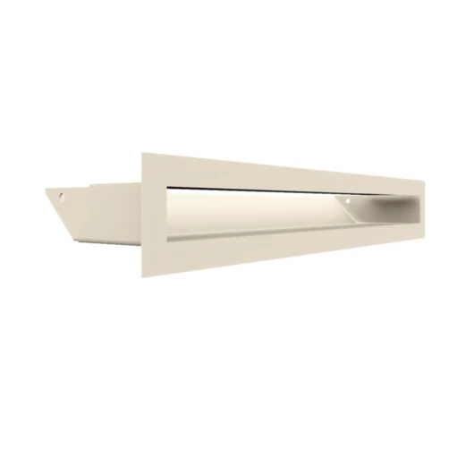 MINIMAL SZELLŐZŐRÁCS KRÉM  6x40cm  HÁTFALLAL SLIM