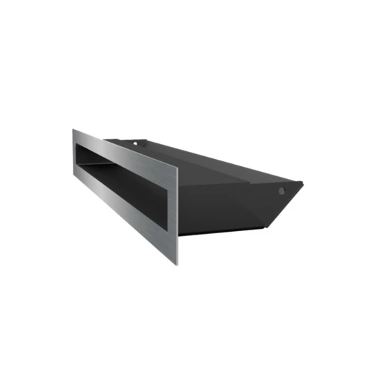 MINIMAL SZELLŐZŐRÁCS INOX 6x40cm  HÁTFALLAL SLIM
