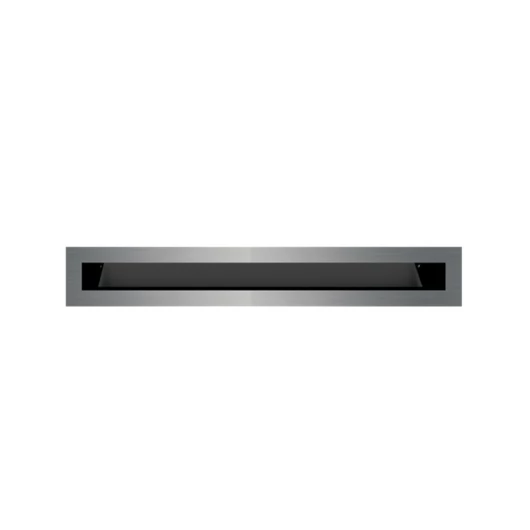 MINIMAL SZELLŐZŐRÁCS INOX 6x40cm  HÁTFALLAL SLIM